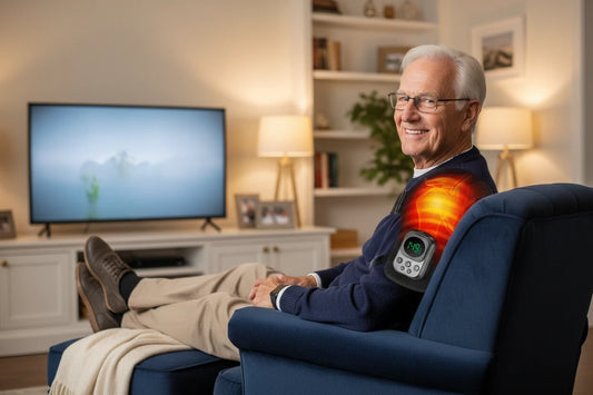 Corrector de Hombro Eléctrico inteligente con Calor y Control Móvil.